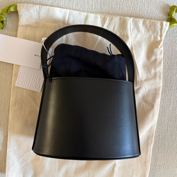 Destree Black Leather Bag Passementerie Rope Detail - Picture 3 of 5